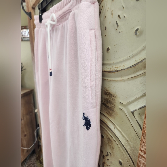 U.S. Polo Assn. - Pink Fleece Joggers - Picture 3 of 4